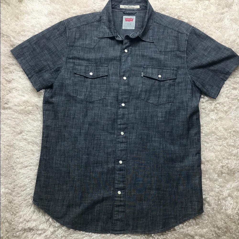 Levi’s Pearl Snap Denim Short Sleeve Shirt